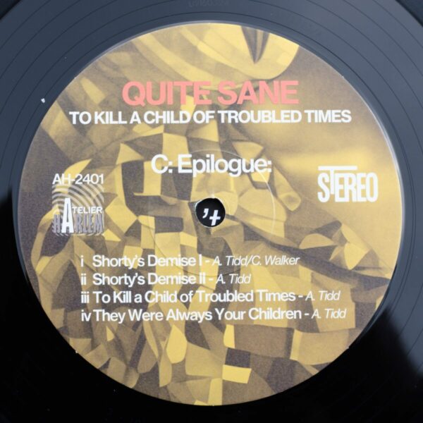 QUITE SANE - To Kill a Child of Troubled Times - 180g Audiophile double LP - Image 12
